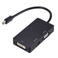 3 In 1สายฟ้ามินิพอร์ตจอแสดงผลมินิ DP ชายกับ HDMI DVI VGA หญิงอะแดปเตอร์แปลงสายเคเบิ้ลสำหรับ Apple Air Pro MDP