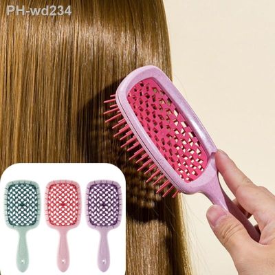 1pc Massage Comb Wide Teeth Air Cushion Hair Combs Women Hair Massage Scalp Brush Hollowing Out Hairdressing Tool