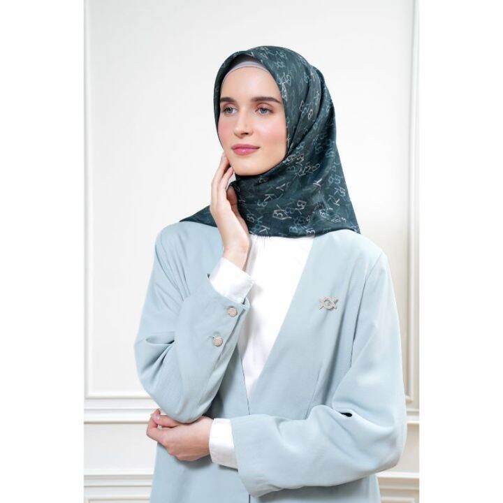 Wearing Klamby Lexica Series Scarf Pine Hijab Lazada Indonesia