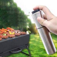 ♦✚❃ Stainless Steel Fuel Injection Bottle Push Type Oil Sprayer Home Kitchen Food Misting Tool