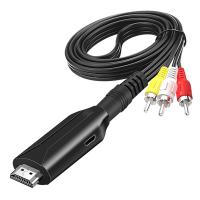 1 Set Audio Adapter -Compatible to AV Audio Adapter -Compatible to AV RCA HD Conversion Cable