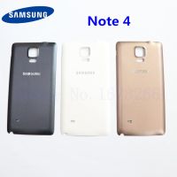 ฝาหลังสำหรับโน้ต Samsung Galaxy Note 4 4 Note4 N910f N910v N910c N910l อะไหล่เคสประตูตัวเรือนด้านหลัง