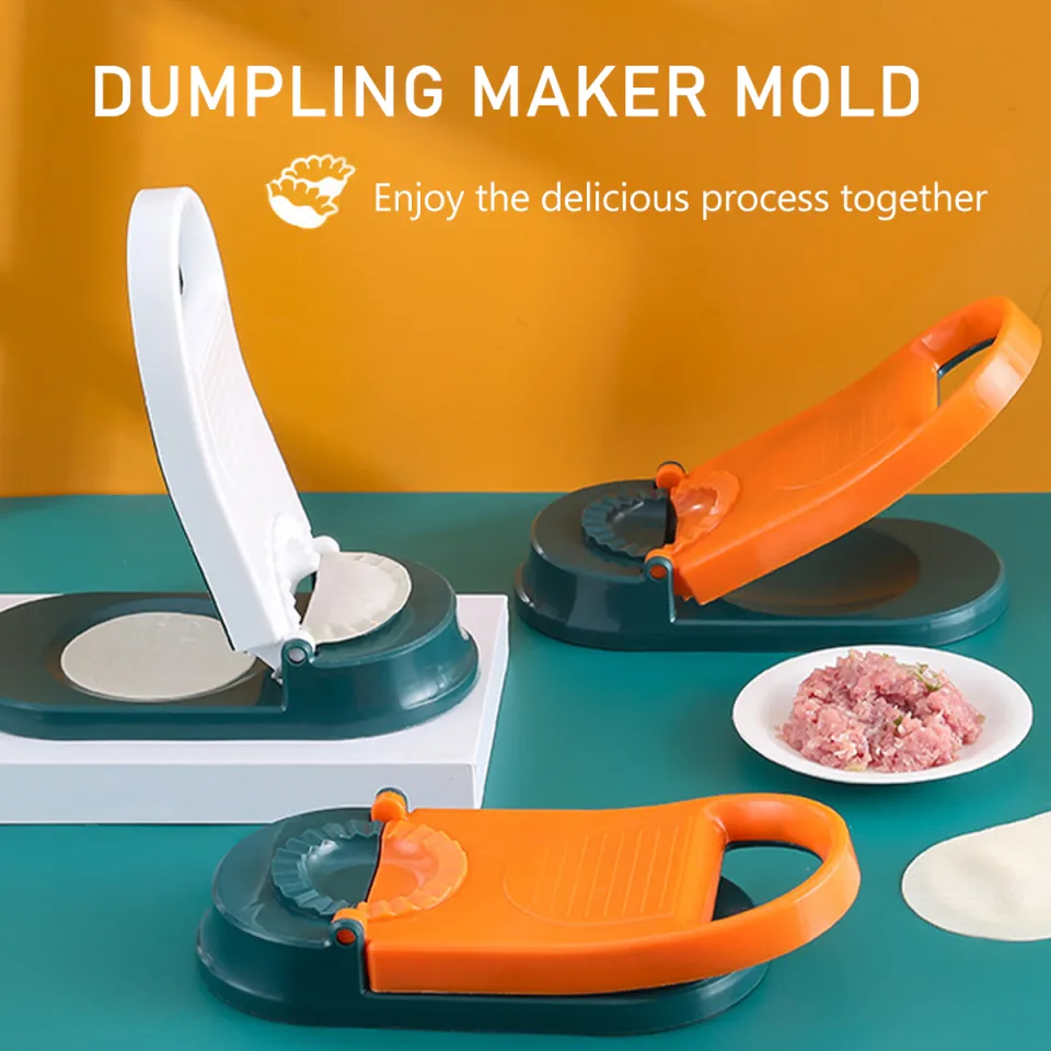 2 In 1 DIY Dumbling Maker Skin Press Dough Presser Mold Handle New