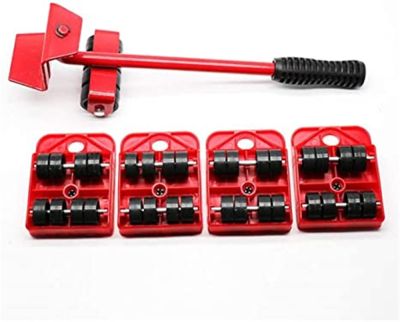 Furniture Mover Lifter Slider Appliances Lifter Tool Set Professional Heavy Furniture Movers Sliders with 4 Wheels Moving Device