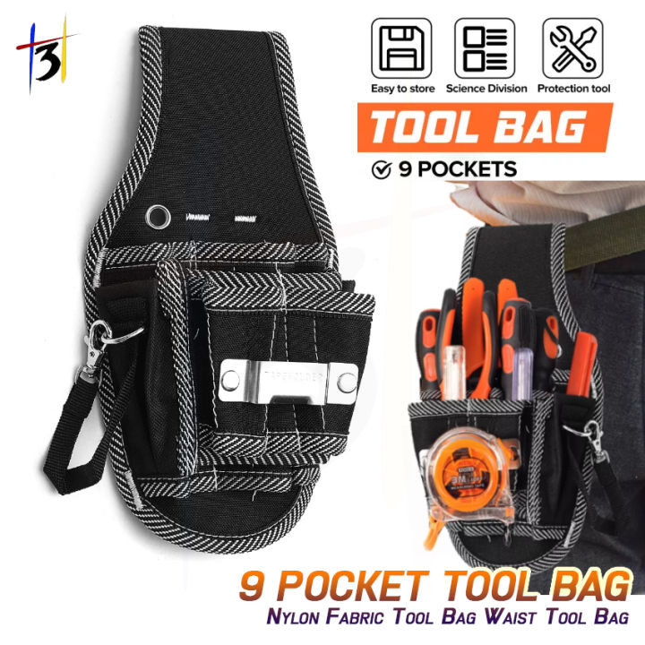 Multi-Pockets Tool Bag Carpenter Rig Hammer Tool Bag Waist Pockets  Electrician Tool Pouch Holder Pack Men Utility Pouch Belt Bag Lazada PH