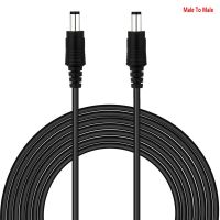 Male to Male DC Extension Cable 2.1x5.5mm 12V Power Extension Cord 1M 2M 3M 5M 10MFor CCTV Camera DVR Standalone LED Strip Pump  Wires Leads Adapters