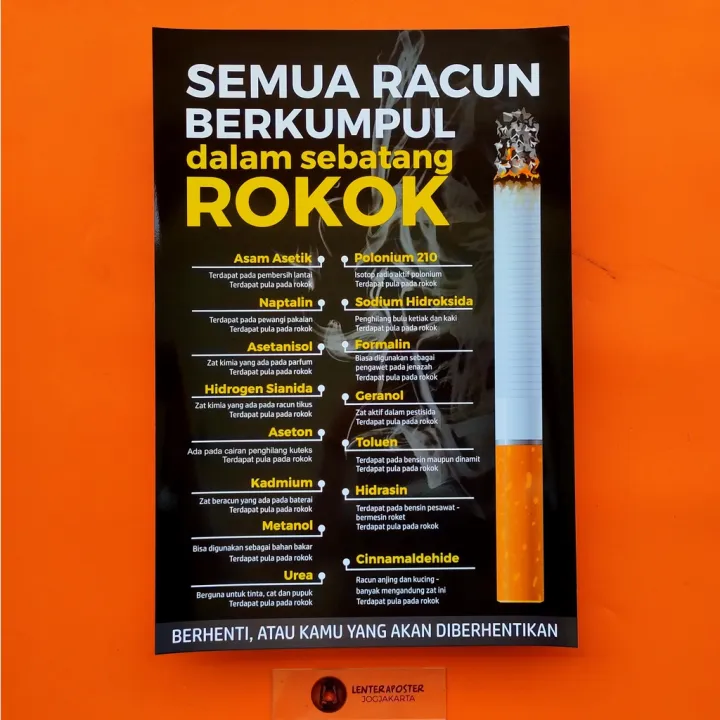 Poster Edukasi - Poster Rokok - Semua Racun Berkumpul dalam Sebatang ...