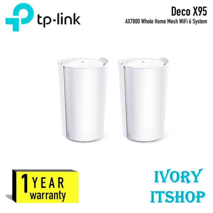 TP Link Deco X95 AX7800 Whole Home Mesh WiFi 6 System Deco X95