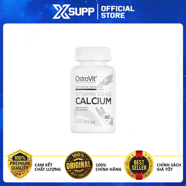 Ostrovit Vitamin D3 K2 Calcium (90 Viên) Lazada.vn