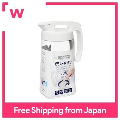 Iwasaki Kogyo เหยือกกระบอกน้ำเก็บความเย็น1.6L ไร้รอยต่อ K-1285 W น้ำร้อนสีขาวผลิตในประเทศญี่ปุ่น