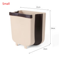 Folding Kitchen Dumpster Wall Mounted Bathroom Trash Can Kitchen Storage and Organization Office and Home Storage Bucket Garbage