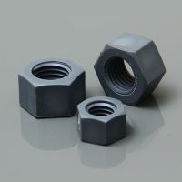 1pcs M10 M12 M14 M16 M18 M20 PVC nuts Acid alkali resistance nut insulation muffs plastic muff hexagon sleeve inner thread cover Nails  Screws Fastene