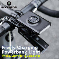 ROCKBROS ไฟพาวเวอร์แบงค์5000MAh พอดีกับ Gam Gopro วงเล็บประเภท C ชาร์จ Lightning MicroUSB ทางไกลอุปกรณ์ขี่จักรยาน