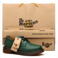 Dr.Martens Air Wair 1461สีฟ้าสีขาวสีเขียวรองเท้ามาร์ติน Crusty คู่รุ่นผู้ชายผู้หญิงรองเท้า