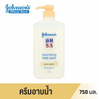 จอห์นสันบอดี้แคร์ ครีมอาบน้ำ พีเอช 5.5 ทูอินวัน นูริชชิ่ง บอดี้ วอช วิท ฮันนี่ 750 มล. Johnson Body Care pH5.5 Nourishing Body Wash with Honey 750 ml.