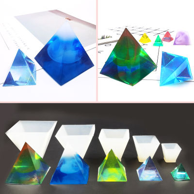 Transparent Pyramid Silicone Mould DIY Resin Decorative Craft Jewelry Making Mold resin molds for jewelry