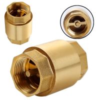 1pc 1/2 NPT Brass Thread In-Line Spring Check Valve 20/25mm Diameter 200WOG For Water Control float valve