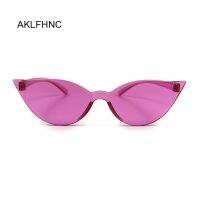 【LZ】✠◇  Sunglasses Woman Vintage Fashion Small Rectangular Frame Black Pink Cat Eye Sun Glasses Female Retro Skinny Shades