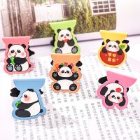 1pcs Cute Cartoon Panda Magnetic Bookmark Student Creativity Magnet Bookmark Book Page Clip Learning Stationery Gift