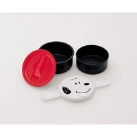 Skater ONWR1-A Round shape lunch box 500ml With fork Snoopy Peanuts made in Japan ONWR1TH