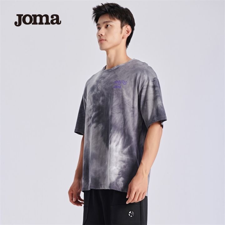 2023-high-quality-new-style-joma-bi-taojun-joint-mens-and-womens-spring-and-summer-sports-short-sleeved-loose-tie-dye-graffiti-couple-t-shirt-for-students