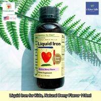 อาหารเสริม ธาตุเหล็ก ชนิดน้ำ รสเบอร์รี่ธรรมชาติ Liquid Ironfor Kids, Natural Berry Flavor 118ml - ChildLife