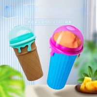 Capacity Slushy Cup Summer Squeeze Homemade Juice Water Bottle Quick-Frozen Smoothie Sand Cup Pinch Fast Cooling