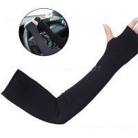 1Pairs Summer Cooling Arm Sleeves Cover Cycling Running Anti-UV Sun Protection Outdoor Sport Basketball Thumb Ice Sleeves Unisex