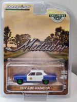 1:64 1972 AMC Matador Bullfighter-อาณานิคมตำรวจเมืองสีเขียวเครื่องฉบับคอลเลกชันของรุ่นรถ