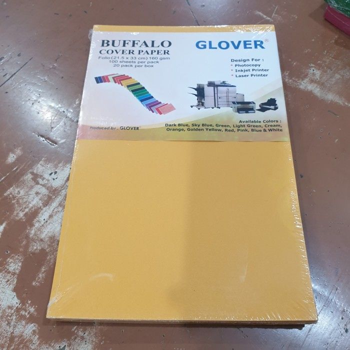 Kertas Karton Buffalo Uk Folio Cover Jilid Kuning Lazada Indonesia