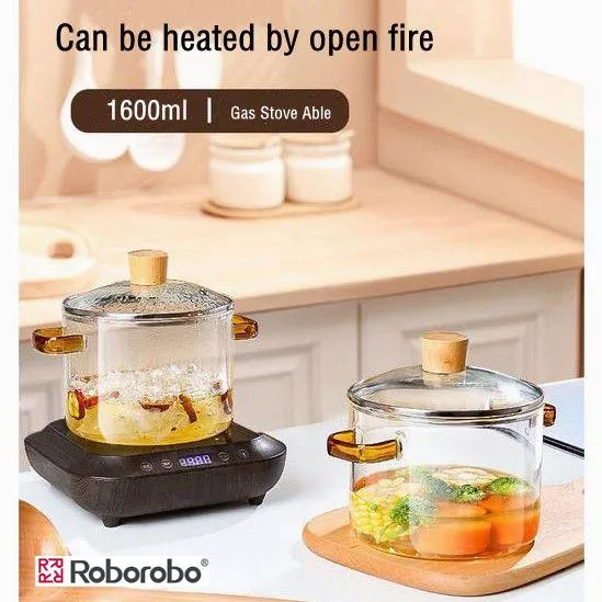 Roborobo Glass Cooking Pot