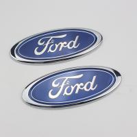 Upgrade NEW Blue Ford Logo car front hood bonnet emblem trunk badge car styling for Ford Focus 1 2 3 5 6 7 fiesta Mondeo tuga Ecosport Fusion MK yang