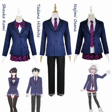 Komi-san wa Comyushou desu Komi Can't Communicate Komi Shouko Osana Najimi  Bluish Purple Cosplay