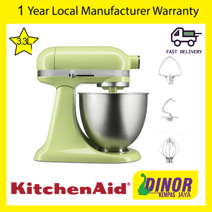 Kitchenaid Artisan Mini 3.3 L Quart TiltHead Stand Mixer 5KSM3311XBHW
