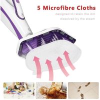 5 Pcs Microfiber Washable Mop PadReplacement Mop Parts for Polti Kit Vaporetto Steam Mop