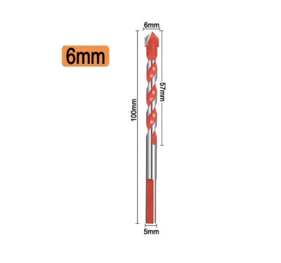 HH-DDPJ6mm 8mm 10mm 12mm Multifunctional Glass Drill Bit Twist Spade Drill Triangle Bits For Ceramic Tile Concrete Glass Marble