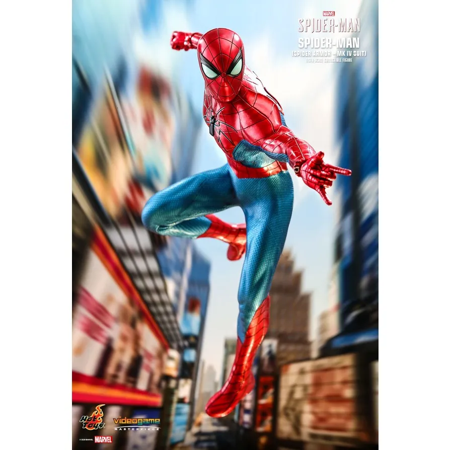 HCM][Order báo giá] Mô hình chính hãng Hottoys VGM43: Spiderman (Spider  Armor - MK4 suit) 
