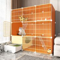 [COD] house villa cage home with toilet integrated cabinet large free space cat indoor litter manufacturers wholesale