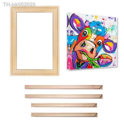 ☋ Wood Large Wall Frame DIY Picture Photo Frame 40x60 50x70 60x90 cm Canvas Painting Posters Stretching Frames Living Room Decor