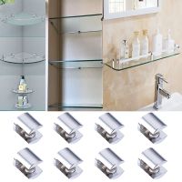 4/8/12pcs Adjustable Glass Shelf Bracket Holder Heavy Duty Clamp Shelf Clip Furniture Clips for 6-8mm Thick Furniture Hardware