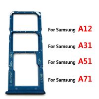 Dual SIM การ์ด SD อะแดปเตอร์สำหรับ Samsung A12 A125F A31 A315F A51 A515F A71 A715F อะไหล่ซ่อม