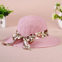 [hot]Lace Ribbon Bowknot Women Straw Hat Wide Brim Foldable Sun Protection Hats Lady Girl Summer Outdoor Beach Tour Panama Caps