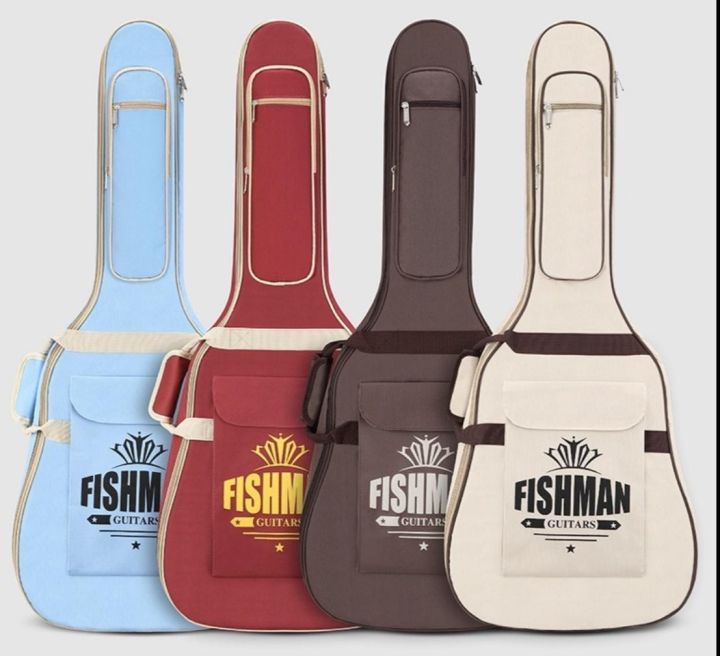กระเป๋าผ้าอย่างดี FISHMAN เป๋ากีต้าร์โปร่ง (แจ้งสีในแชท)