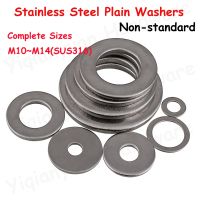 M10 M12 M14 SUS316 baja tahan karat tidak standar mesin cuci polos gasket datar Shims untuk silinder ukuran cincin lengkap untuk sekrup