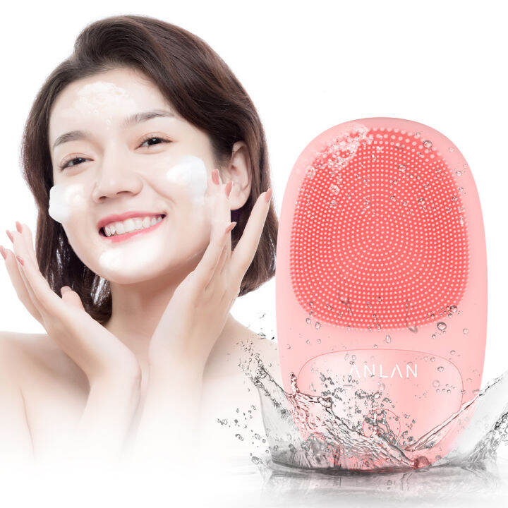 ANLAN Waterproof Electric Facial Cleansing Brush Silicone Facial