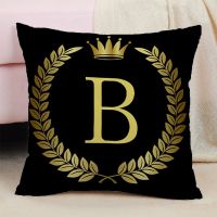 Decorative pillow with 45 letters ×   45 26 double-sided pillowcase sofa cover 40 * 40 custom printed pillowcase