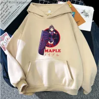 Bofuri Saya Tidak Ingin Terluka Jadi Saya Akan Memaksimalkan Pertahanan Saya Maple Hoodies Wanita Streetwear Anime Pria Kaus Lengan Panjang Y2K Size Xxs-4Xl