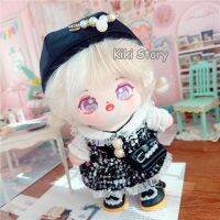 Genuine 20CM Idol Doll Clothes Replaceable Outfit Pear Black Dress Plush Toys Accessories K-Pop  IZONE TWICE Jisoo  Jennie Lisa Kep1er Fans Gifts