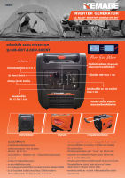 KEMAGE เครื่องปั่นไฟ รุ่น KM-INVT-3.5KW-SILENT 3700วัตต์ 7.5 แรงม้า 230V  รุ่นเก็บเสียง 4จังหวะ เบนซิน  ปั่นไฟแคมป์ปิ้ง ปั่นไฟอินเวอร์เตอร์ (Kanto)