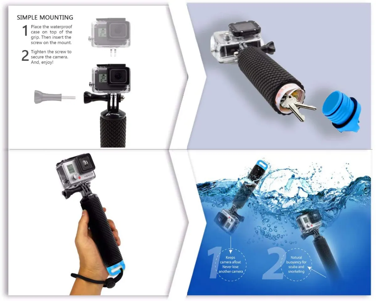 gopro waterproof handle
